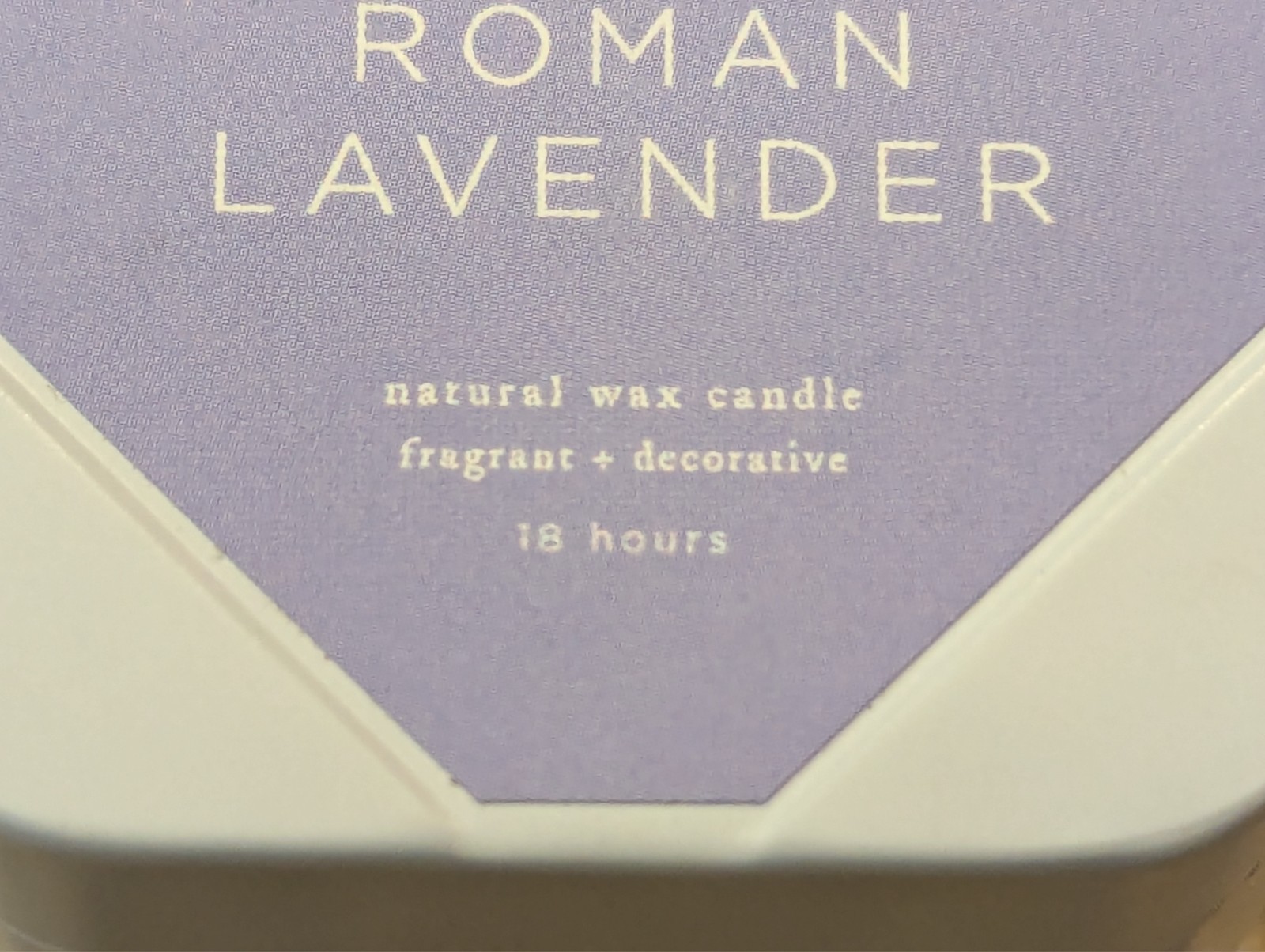Rosy Rings Natural Wax Candle Roman Lavender Travel Tin 2.4 oz