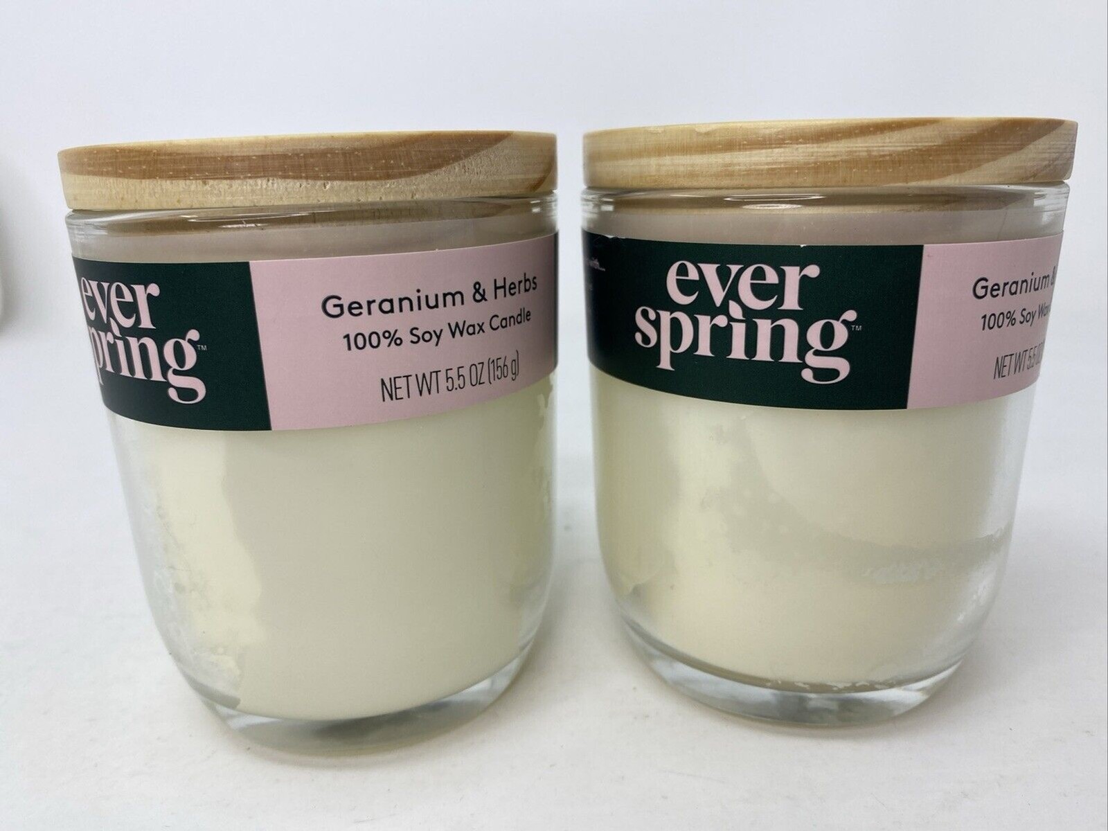 Geranium & Herbs / 100% Soy Wax Candle / Everspring 5.5 oz / 2-Pack Target