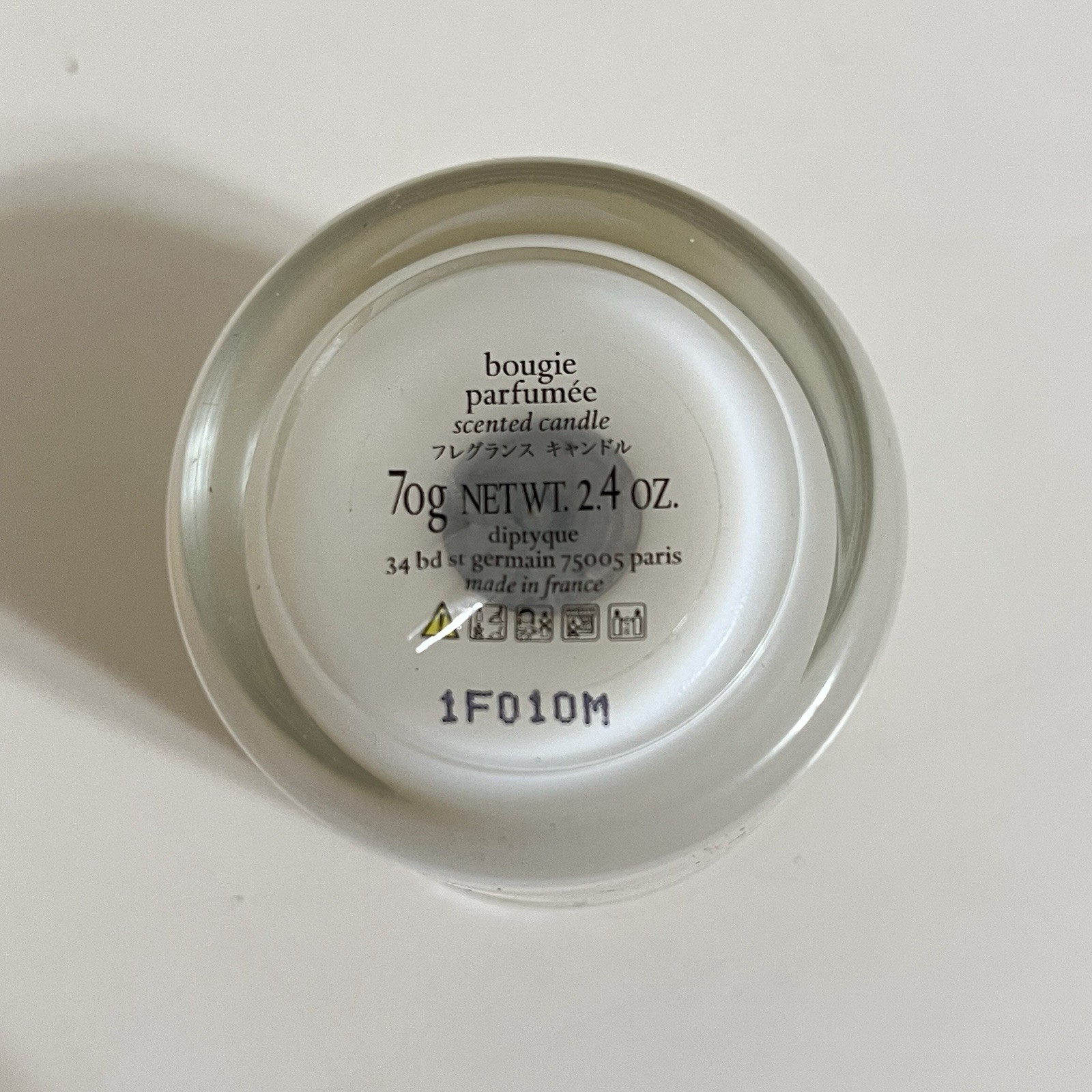 Diptyque Bougie Parfumee Figuier Fig Tree Scented Small Candle 70g 2.4 oz USED