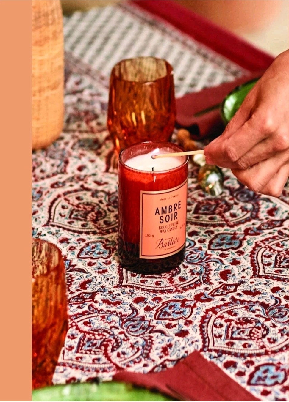 Anthropologie Bastide Ambre Soir Scented Candle 6.7 oz Boxed Gift 🎁 France