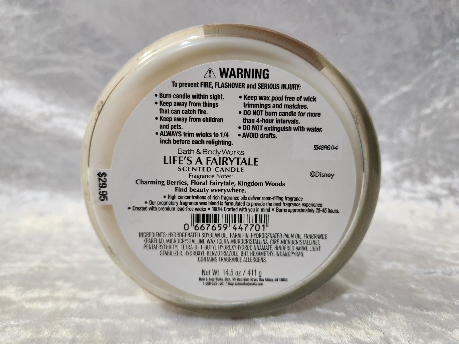 Bath & Body Works💫Disney Princess 2026 LIFE’S A FAIRYTALE 3-Wick Candle 14.5 oz