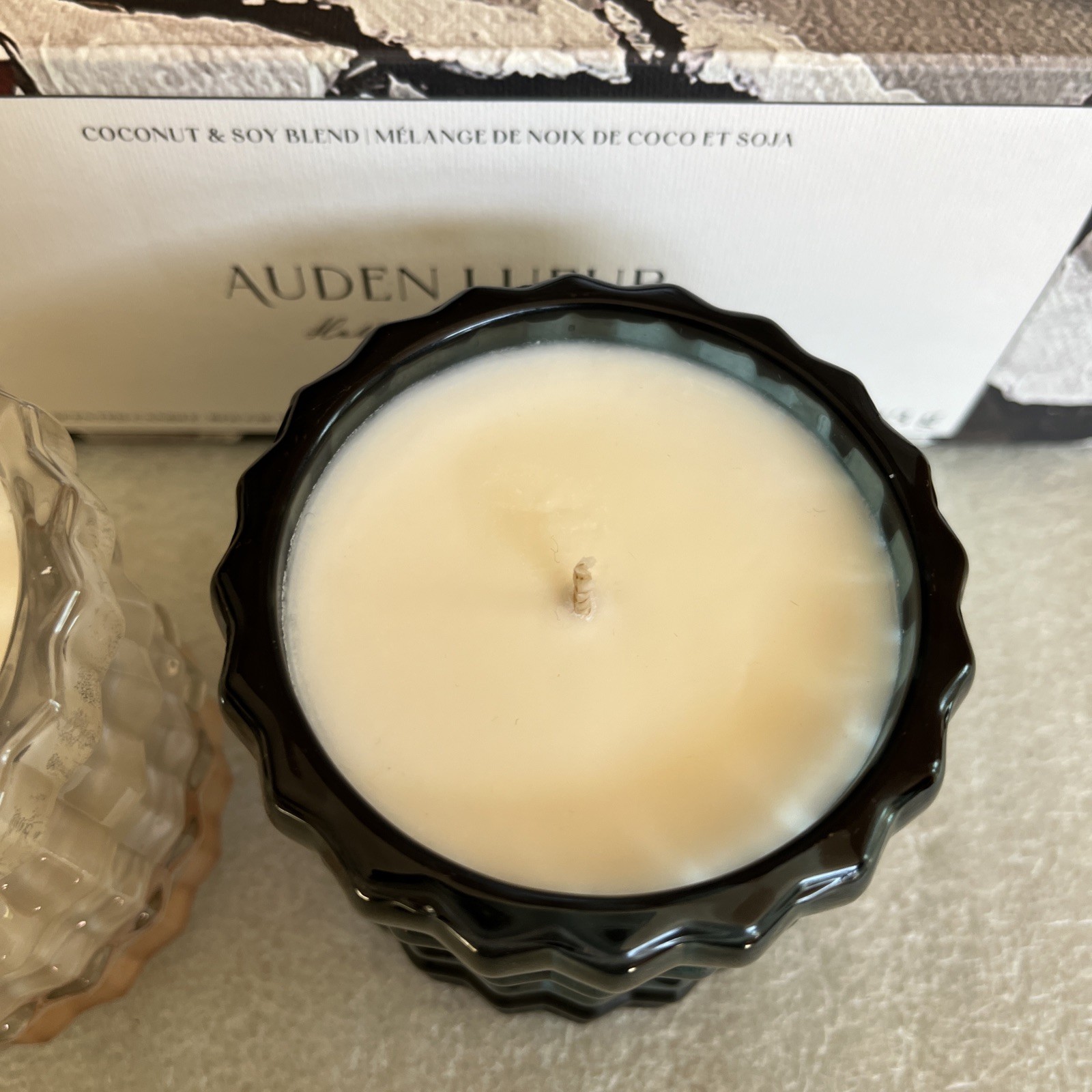 AUDEN LUEUR HOLIDAY CANDLE TRIO (3) Coconut & Soy Blend Mini Scented Candles