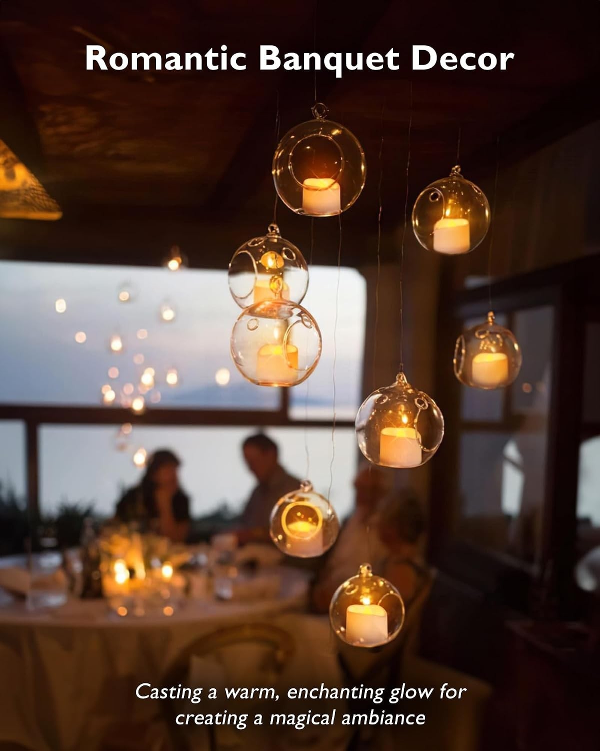 Flameless Flickering LED Tea Lights – Safe Decorative Candles for Indoor/Outdoor