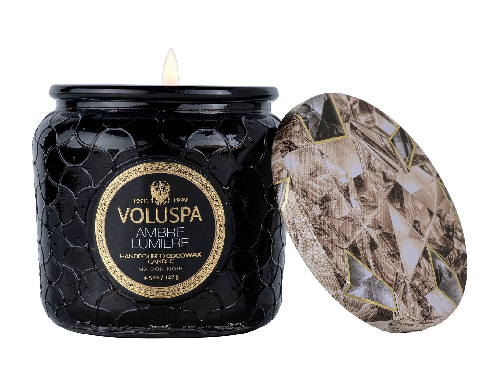 VOLUSPA AMBRE LUMIERE PETITE JAR CANDLE 4.5 OZ