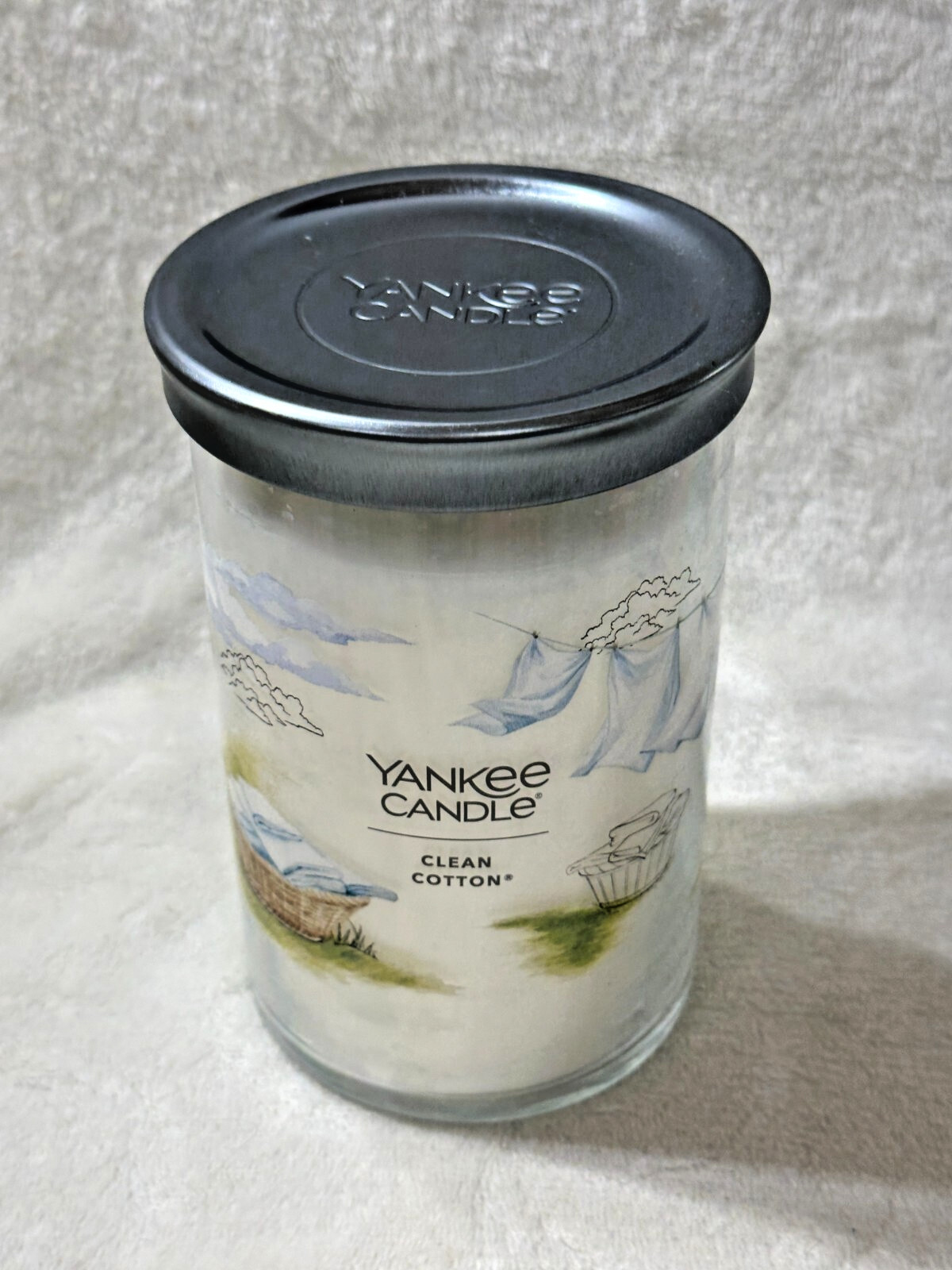 NEW – 20oz Signature Tumbler – Clean Cotton – Yankee Candle – Soy Wax Blend