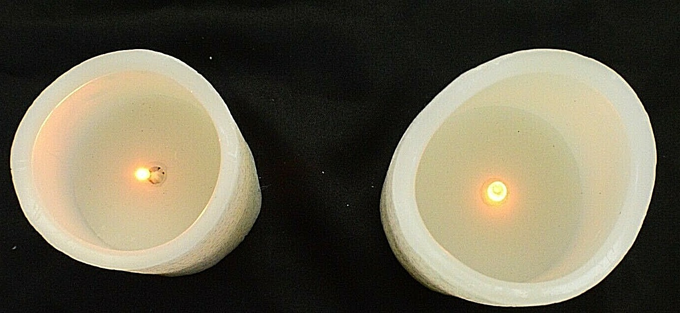 LED Remote/Timer Operated Candles-Faux Wax-pkg of 2ea requires 3AAA NOTIncluded