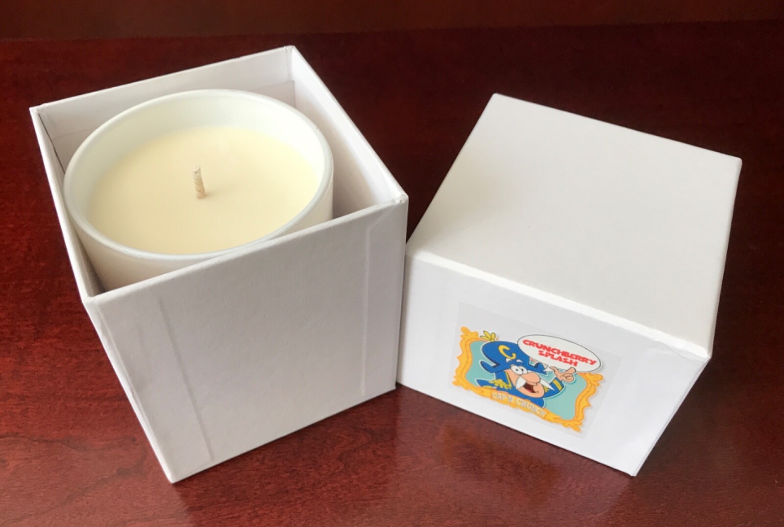 Cap’N Crunch CRUNCHBERRY SPLASH Custom Candle / promo (Brand New)