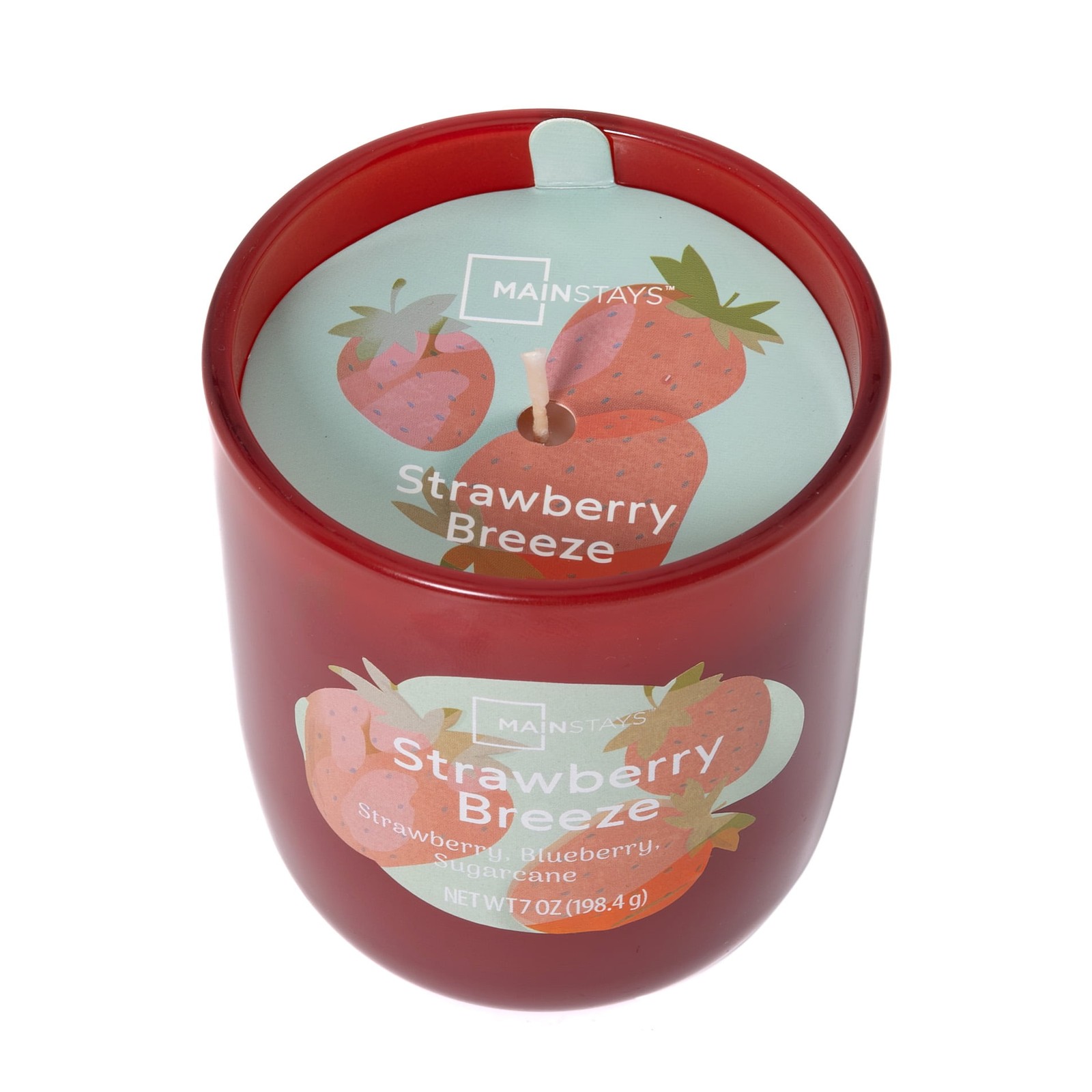 3 Pack Strawberry Scented Glass Candles,1 Wick,7oz Each Free Ship in 2 days…..