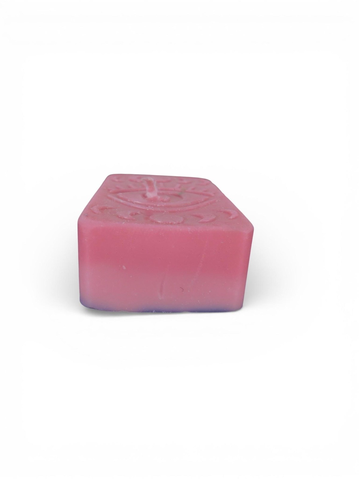 Handmade Pink Rectangle Eye Moon Phase Candle Small Mystical Wax Decor Witch