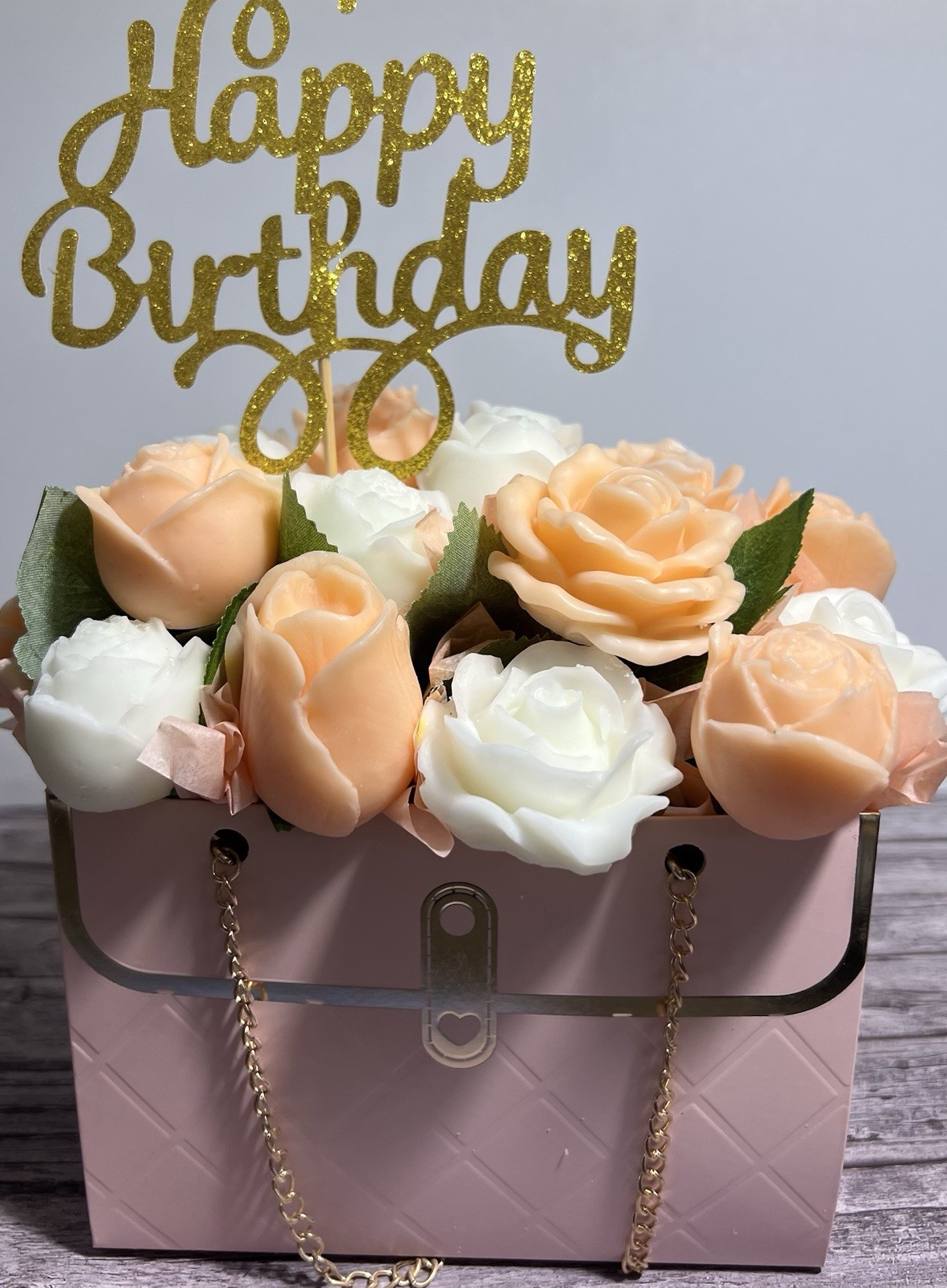 Birthday Gift Wax Melt Flower Bouquet Handmade Scented Floral Gift for Her