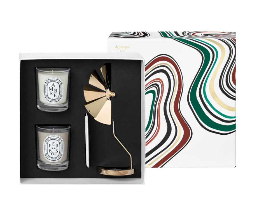 DIPTYQUE 2021 LTD Edition Feu de Bois & Amber Carousel Set- 2X 70G Candles *NIB*