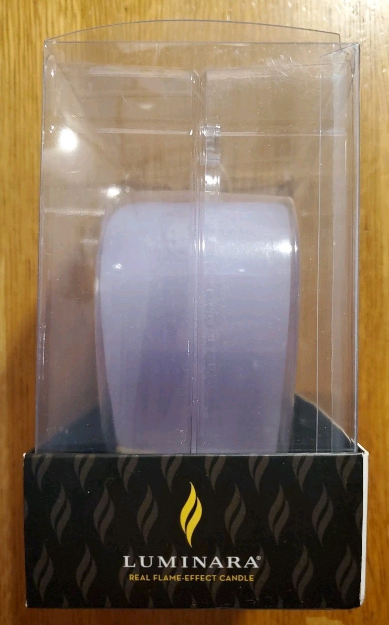 Luminara Real Flame-Effect Candle Be Mine Lavender Heart Shaped Valentine’s Day