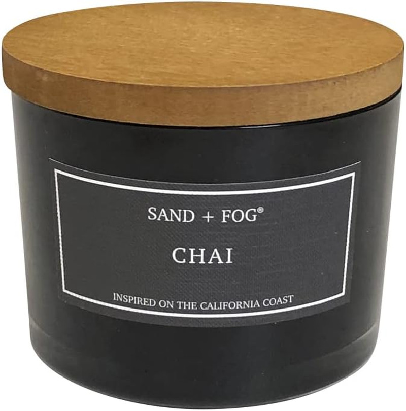 Sand + Fog Scented Candle – Chai – Additional Scents and Sizes – 100% Cotton Lea