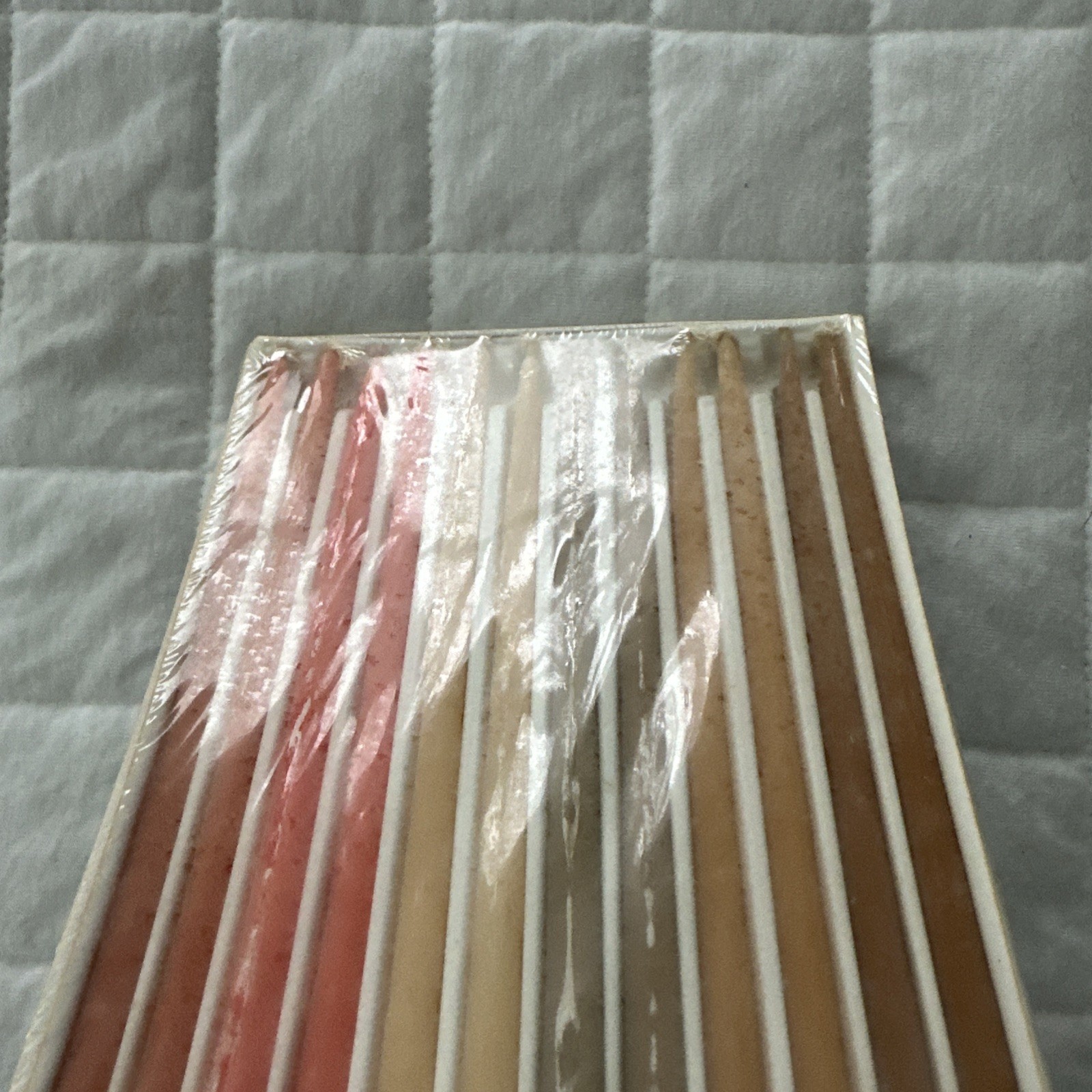 Vintage Candles Colonial Flower Tapers Box of 12 Multi Color Hyannis Mass