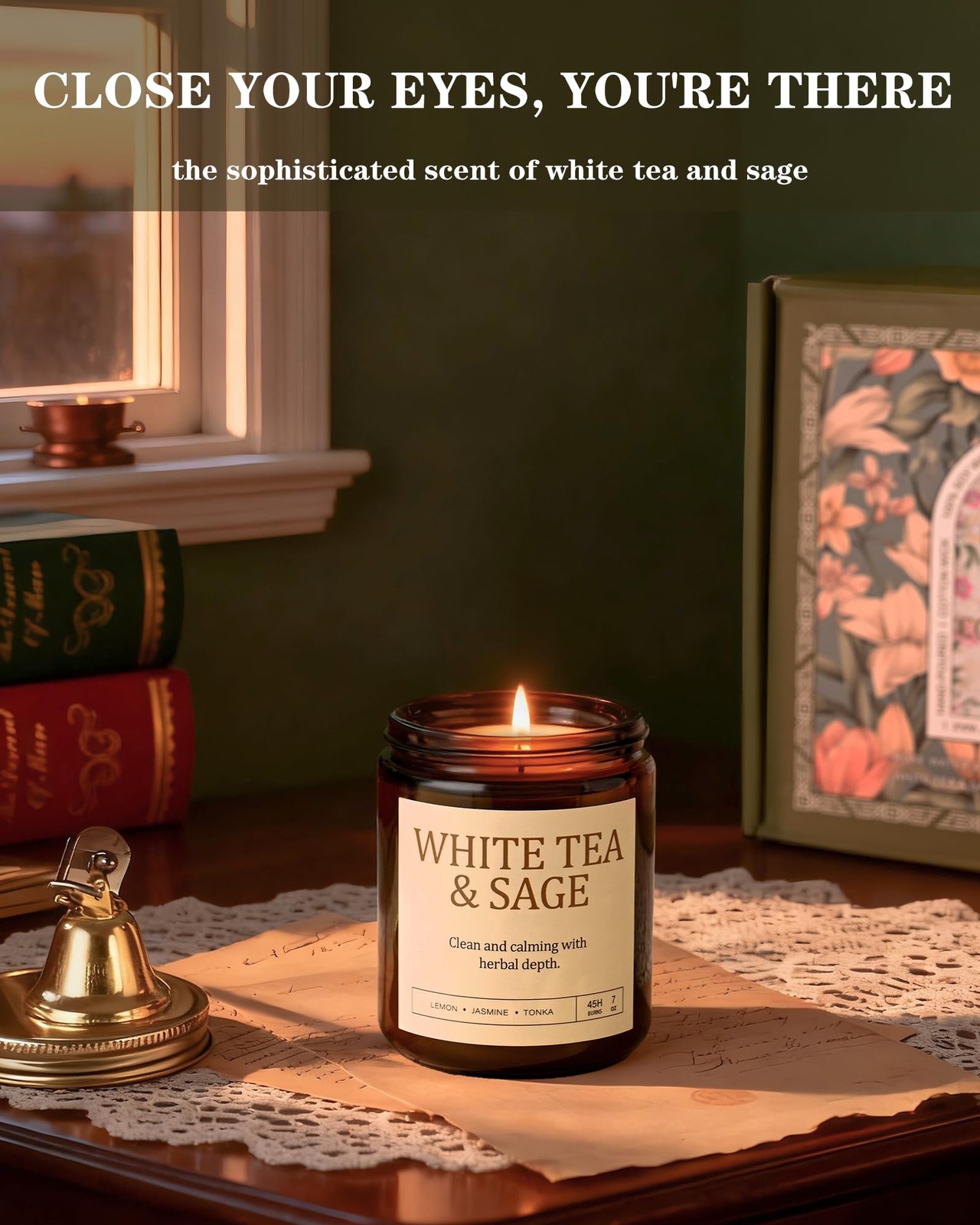 4 Pack Scented Candles for Women: 28oz Natural Soy Candles for Home Scented, Up