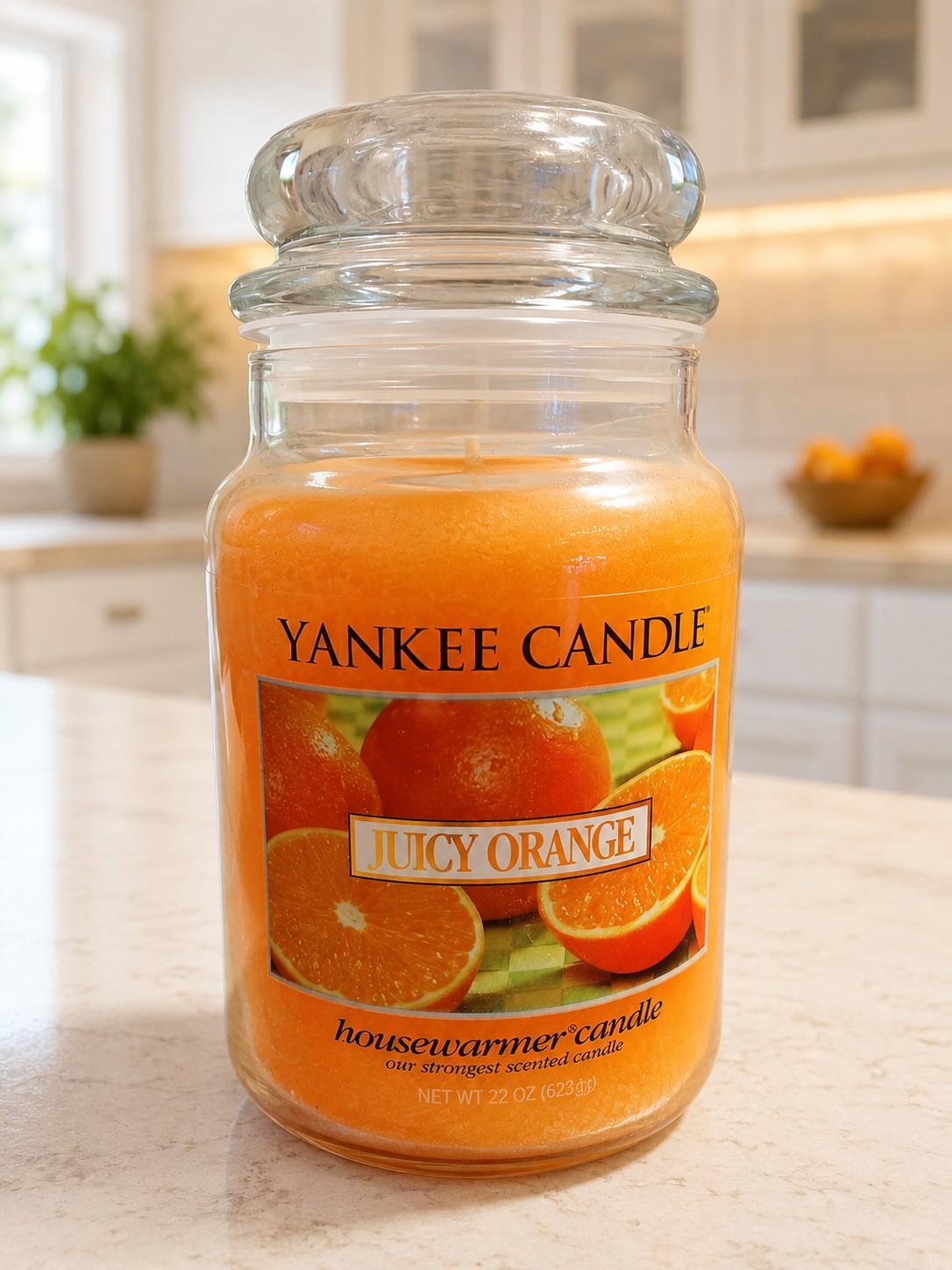 Yankee Candle JUICY ORANGE 22 oz Large Jar New Unburned Retired Scent HTF