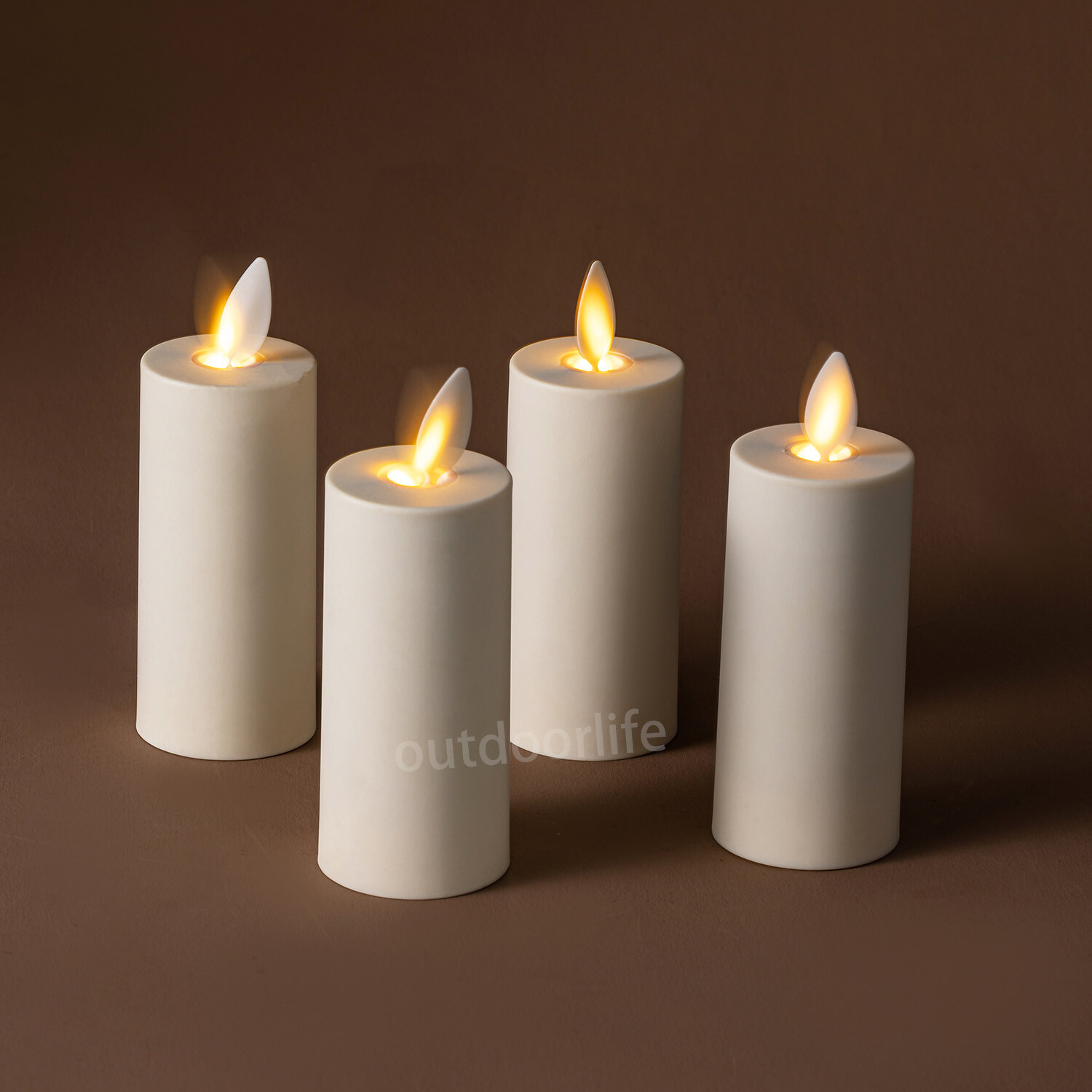 Luminara Flameless LED Votive Candles Lights with Moving Flame Remote 1.5″X4.25″