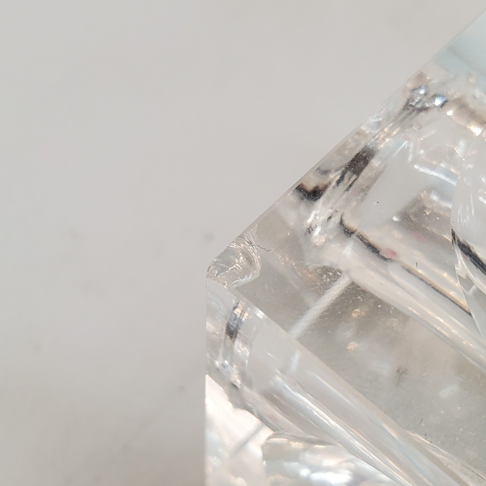 Ice Cube Candle Holders Set of 6 Glass Mid Century Modern MCM Vintage
