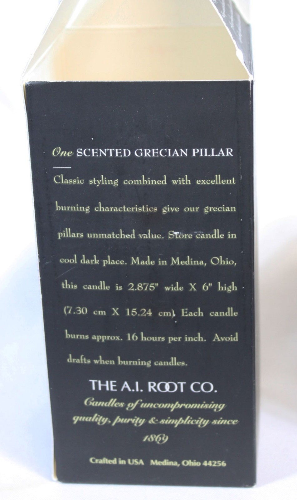 Root Candle Cranberry Pillar 6″ Tall in Box 2.75″ Across Never Lit Unburnt Home