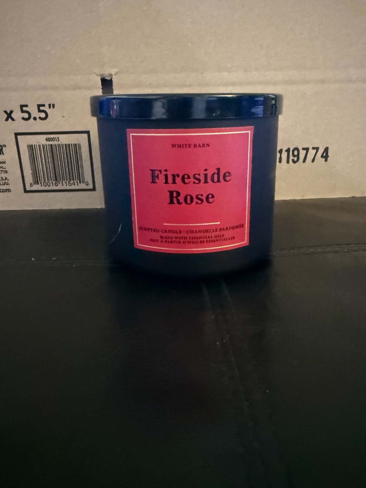 RARE NEW White Barn Fireside Rose 3 Wick Candle