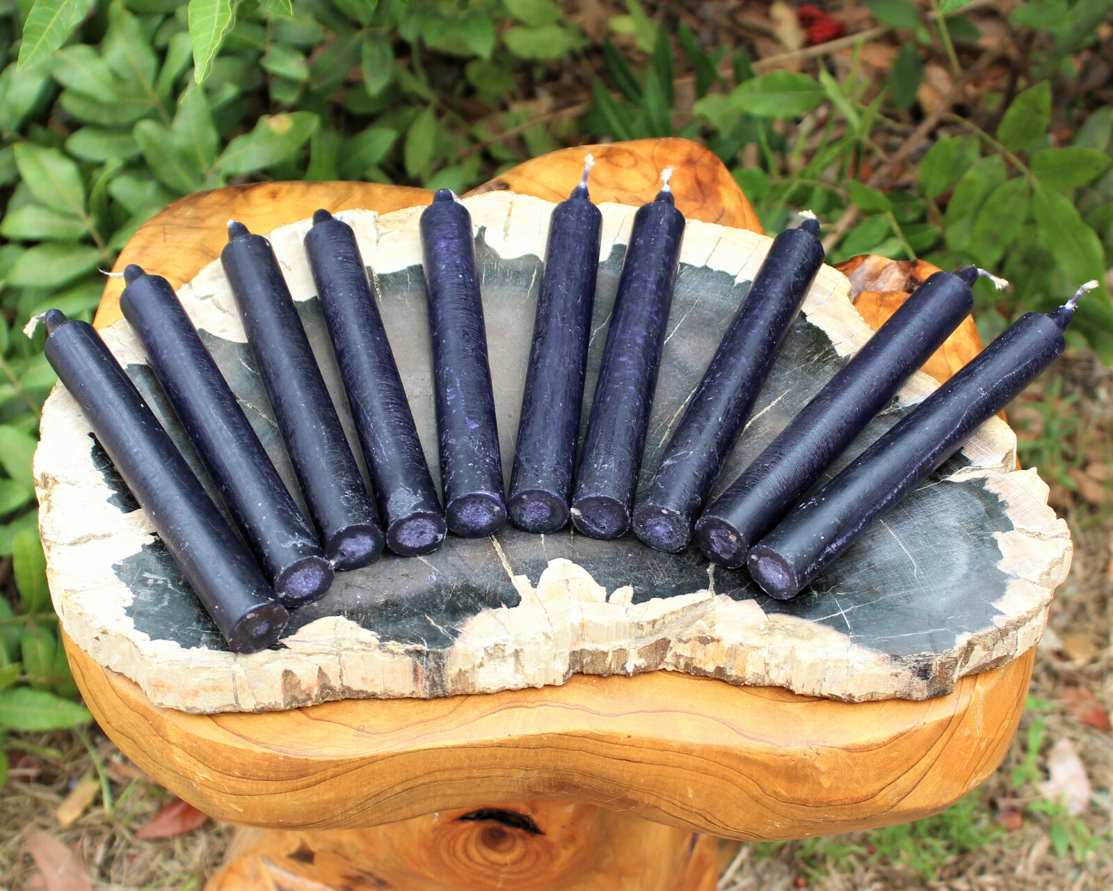 Lot of 12 x 6″ Taper Candles: BLACK (Spell Candles Altar Household)
