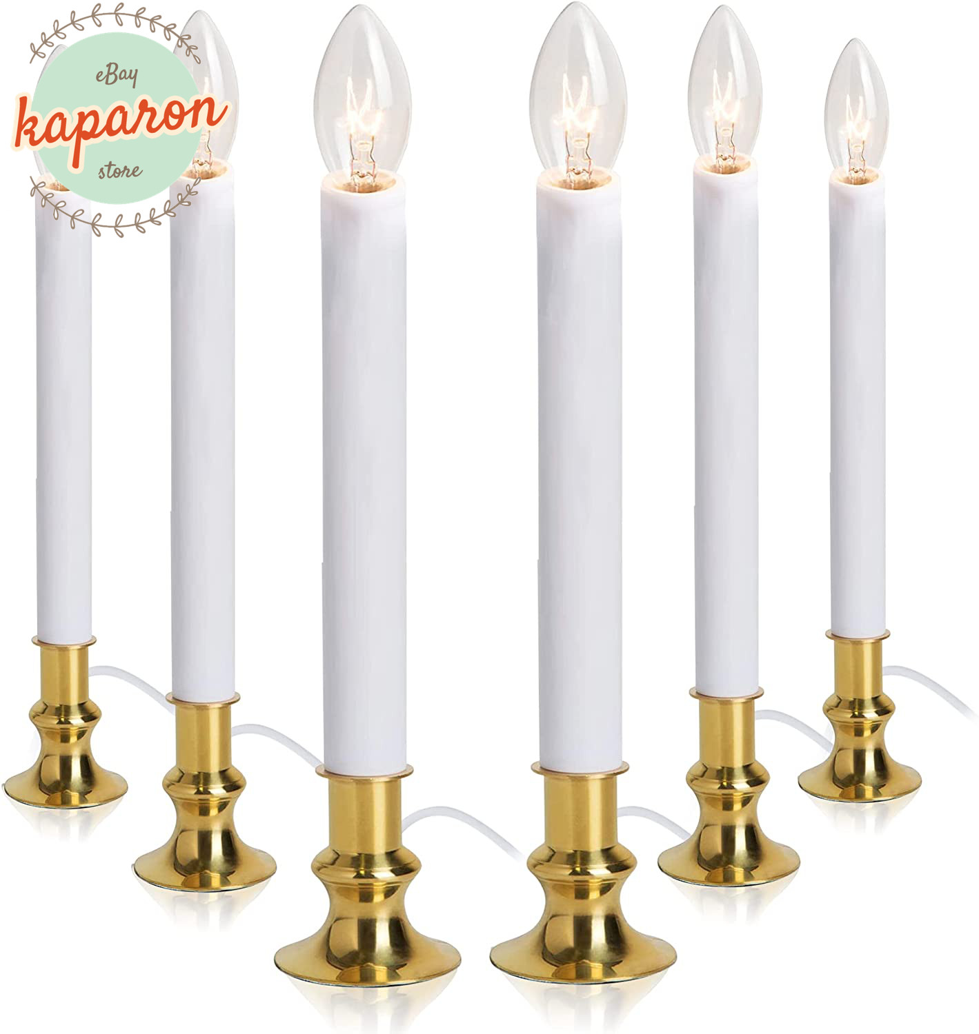 Electric Window Candle Light Glass Bulb Dusk To Dawn Sensor Lights Home Decor 6