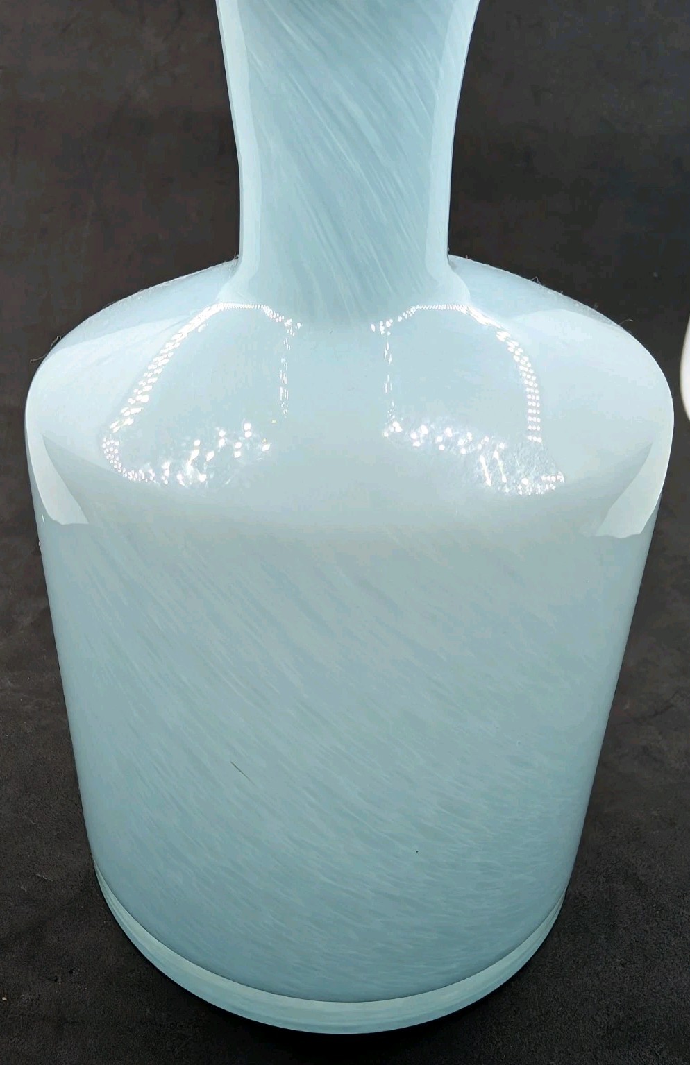 Empty Diffuser Glass Vessel Art Glass for natural wood reeds blue swirl