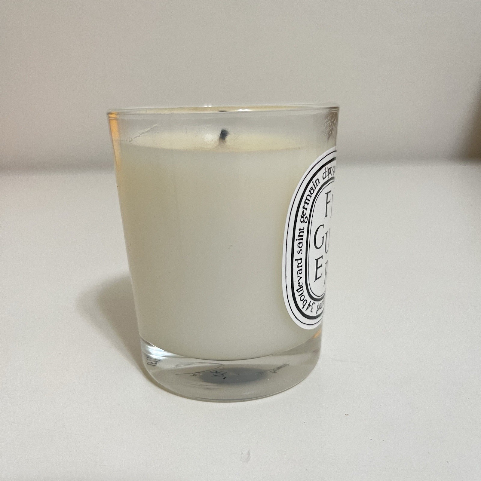 Diptyque Bougie Parfumee Figuier Fig Tree Scented Small Candle 70g 2.4 oz USED