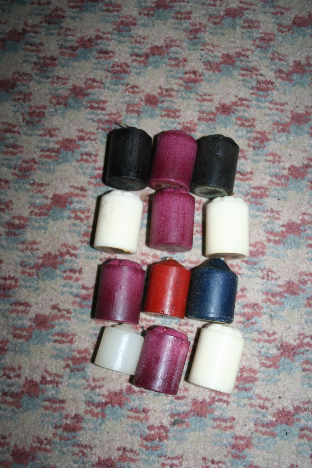 (12) Multi Color Highly Scent Disc.Paraffin Voltive Candle-Lite Early 2000 LT-11