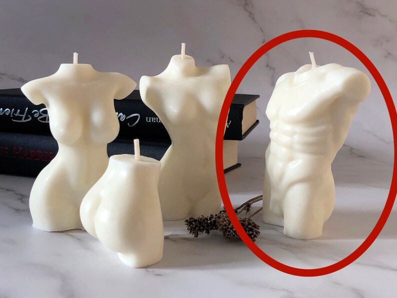 Wholesale Male Body Soy Wax Candles – Set of 10 Made in Canada