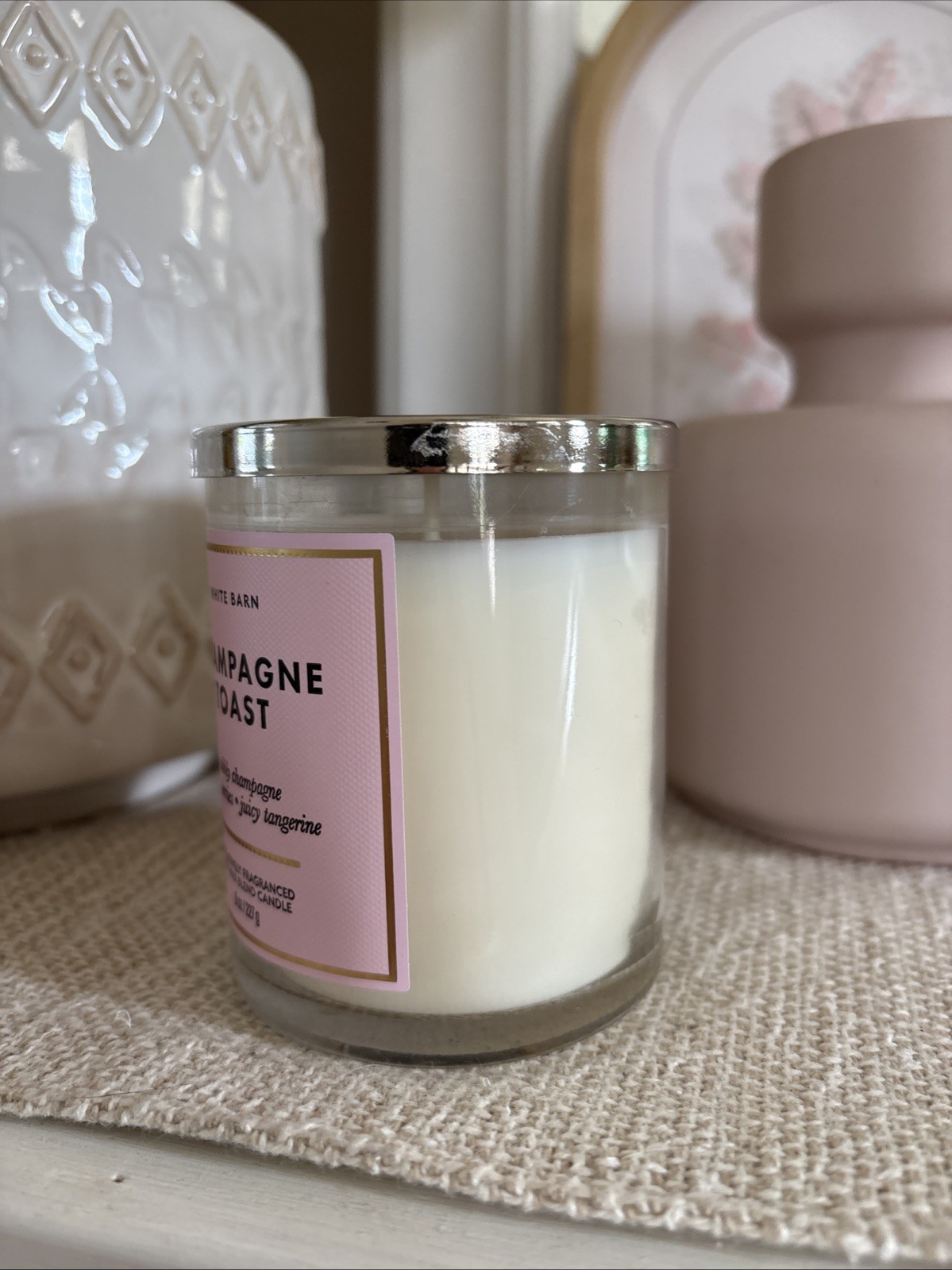Bath & Body Works Champagne Toast Candle Single Wick Berry Citrus Modern Jar NEW