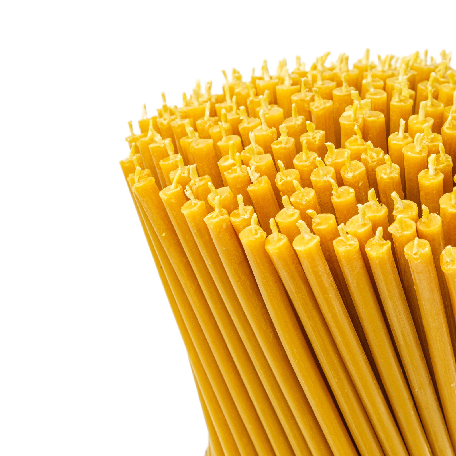 Closterra 25 Pack Pure Beeswax Slim Taper Candles 10.4″x0.28″in Honey-Scented