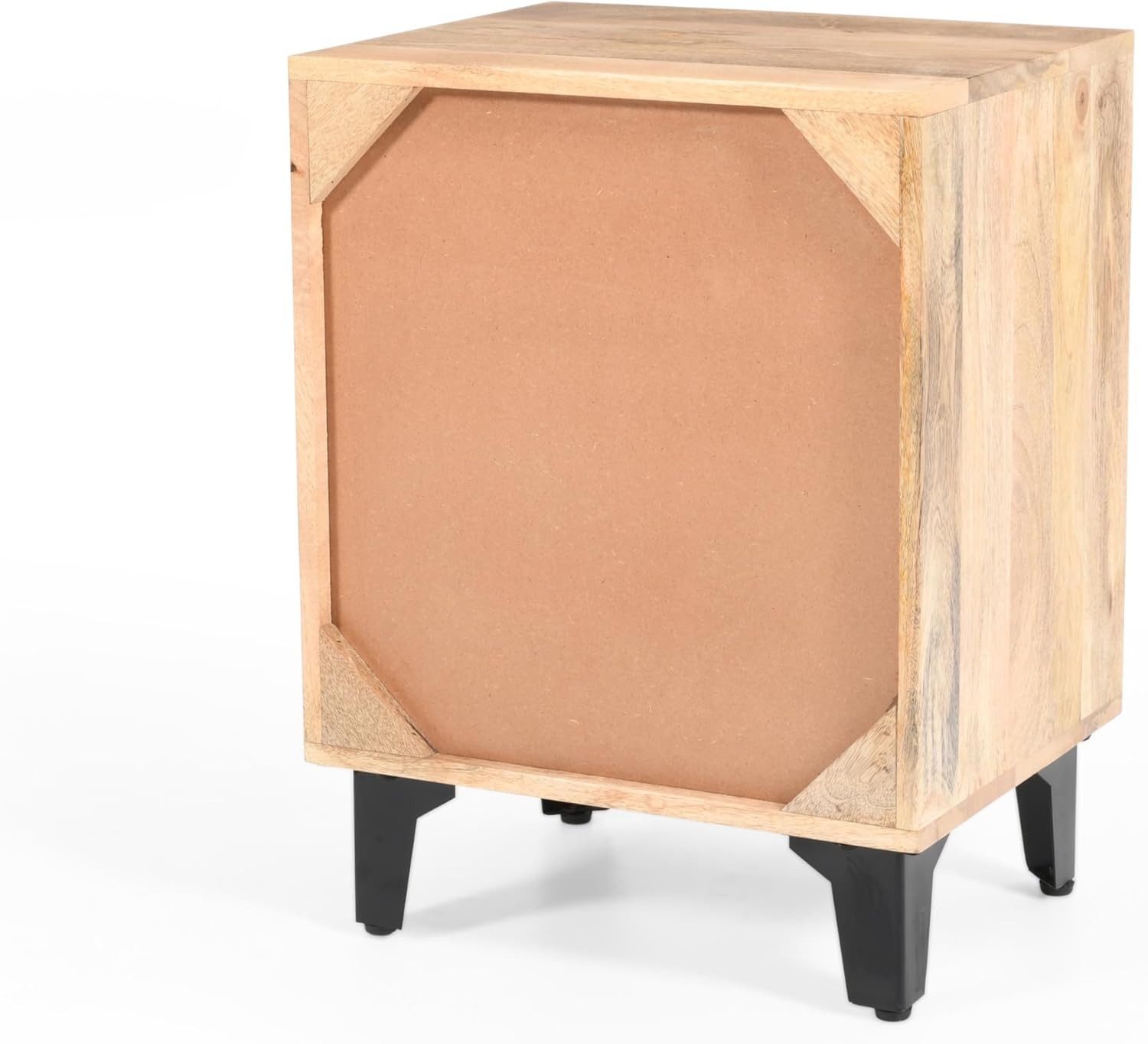 Shinon Mango Wood Nightstand with 1 Drawer, End Table/Sofa/Bed Side Table/Storag