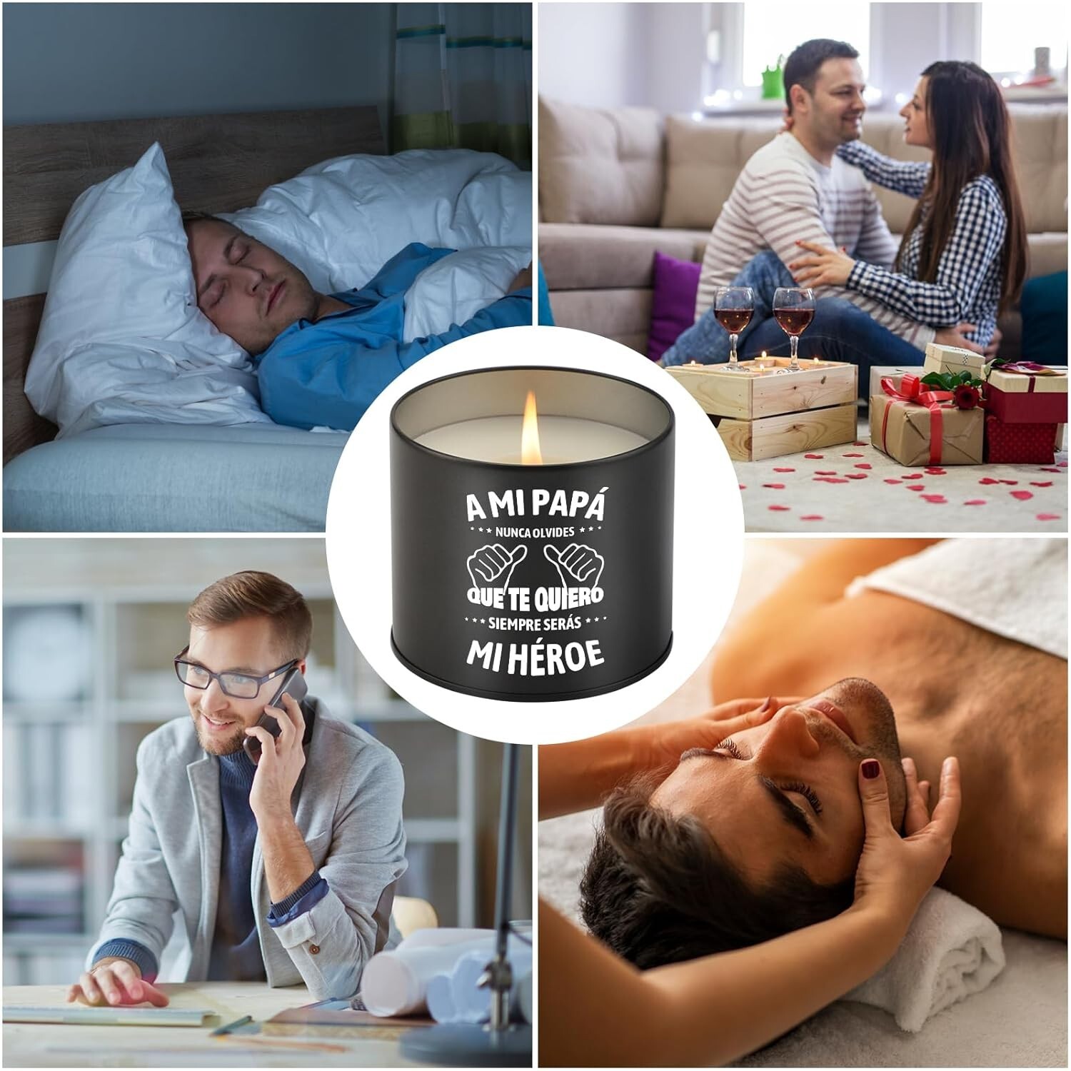 Gifts for Dad Candle for Fathers Day 9oz Scented Candle Dad Birthday Spanish
