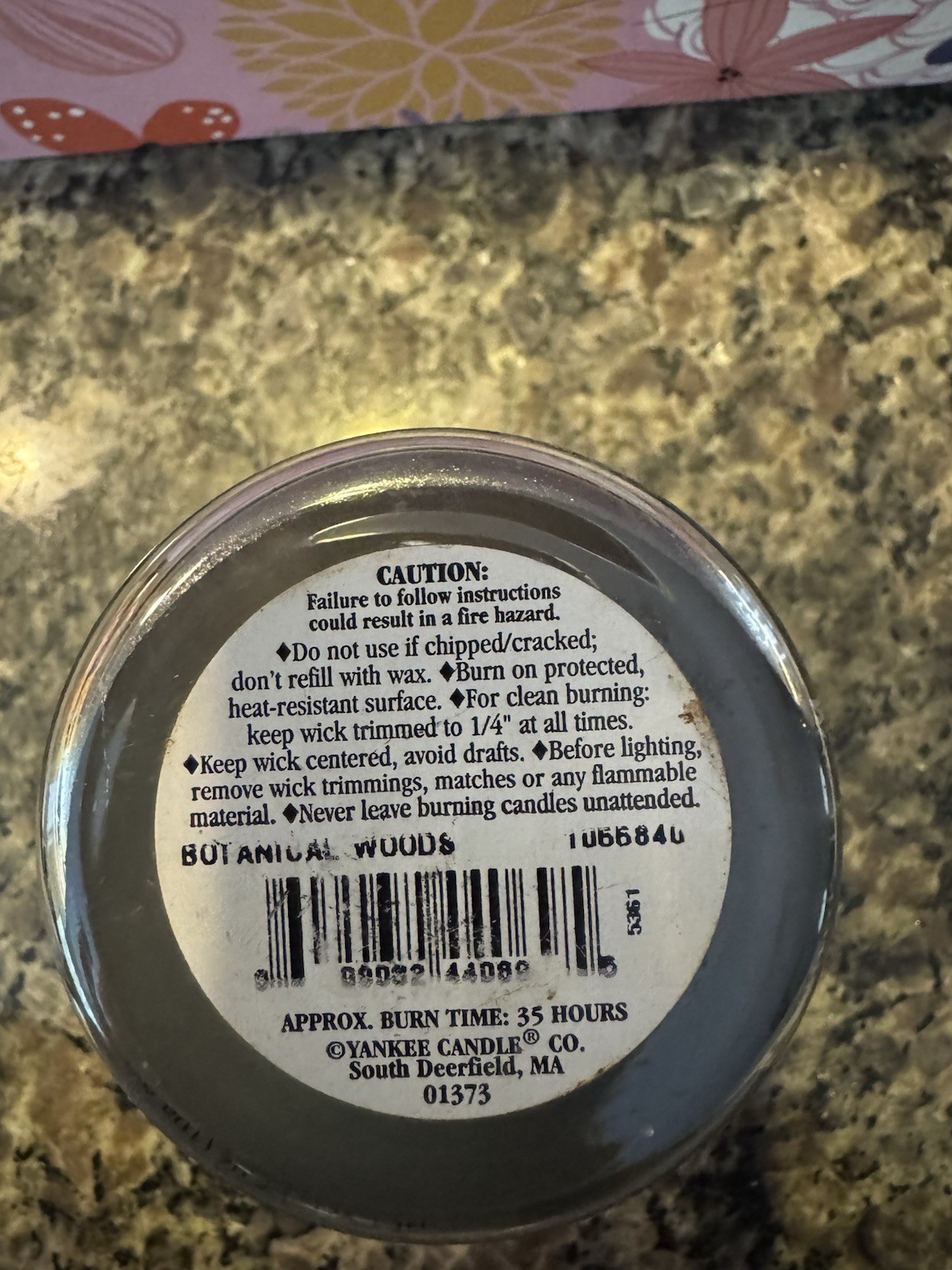 RARE Black Band BOTANICAL WOODS Yankee Candle! Only 3 Others 3.7 Oz on eBay!
