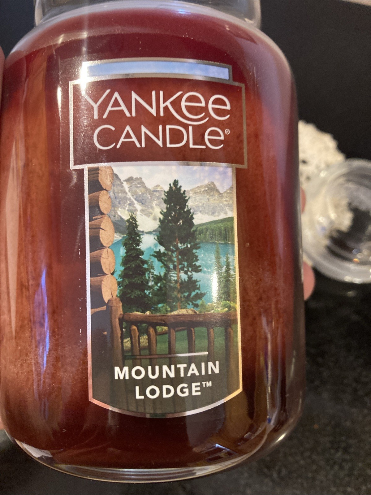 Yankee Candle Mountain Lodge Large Classic Jar 22oz Woodsy Single Wick Retired