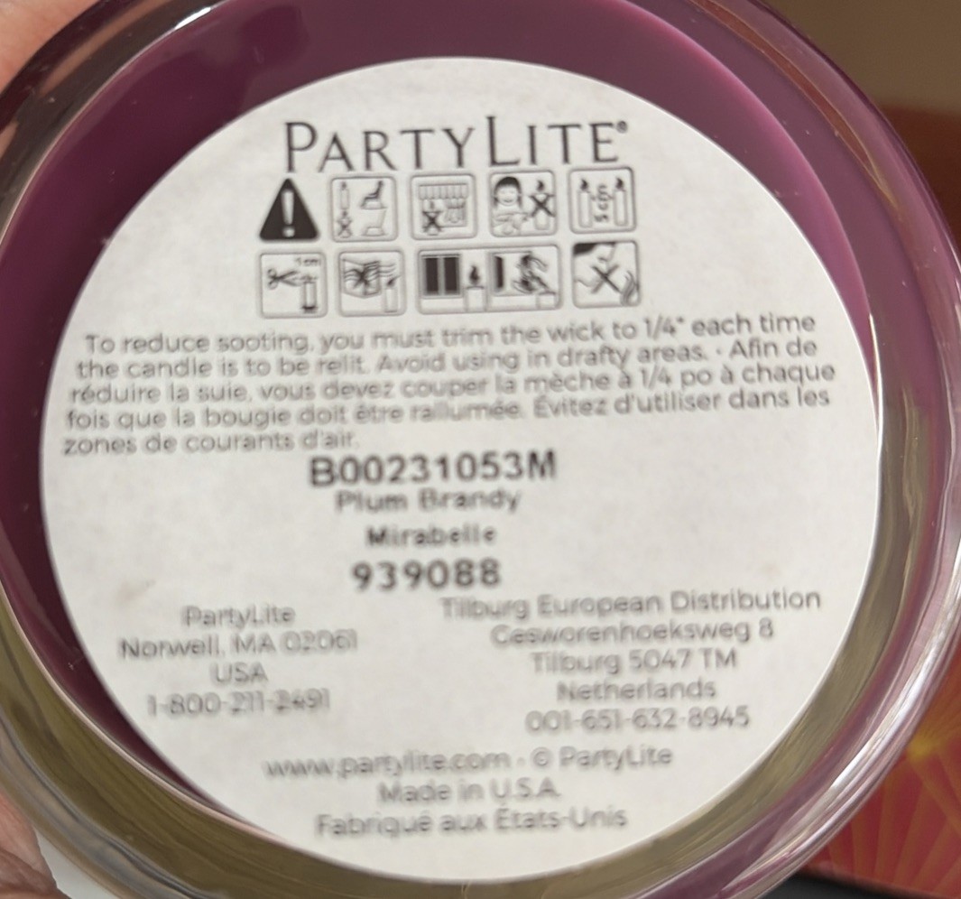 PartyLite Holiday Drinks 3 Jar Candle Gift Set Scented Candles NIB