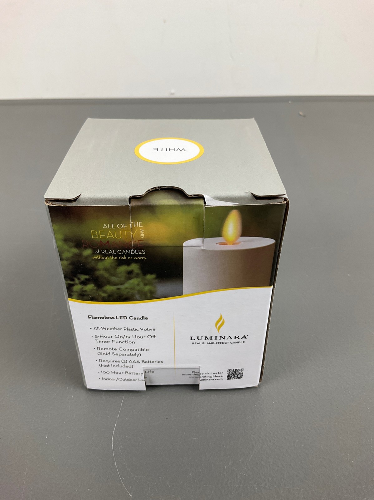 Luminara 2×3.2 Inch Flameless LED Votive Candle, Real Flame-Effect, Indoor/Outdo