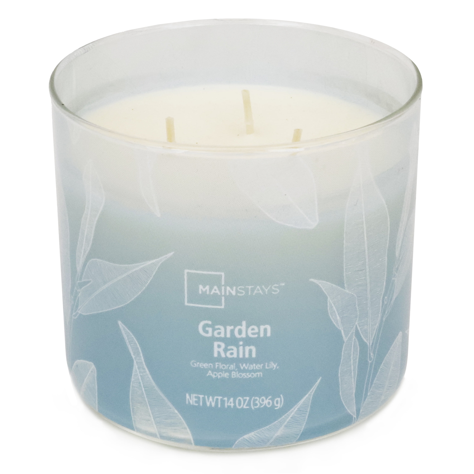 (2 pack) 3-Wick Ombre Wrap Garden Rain Candle, 14-Ounce