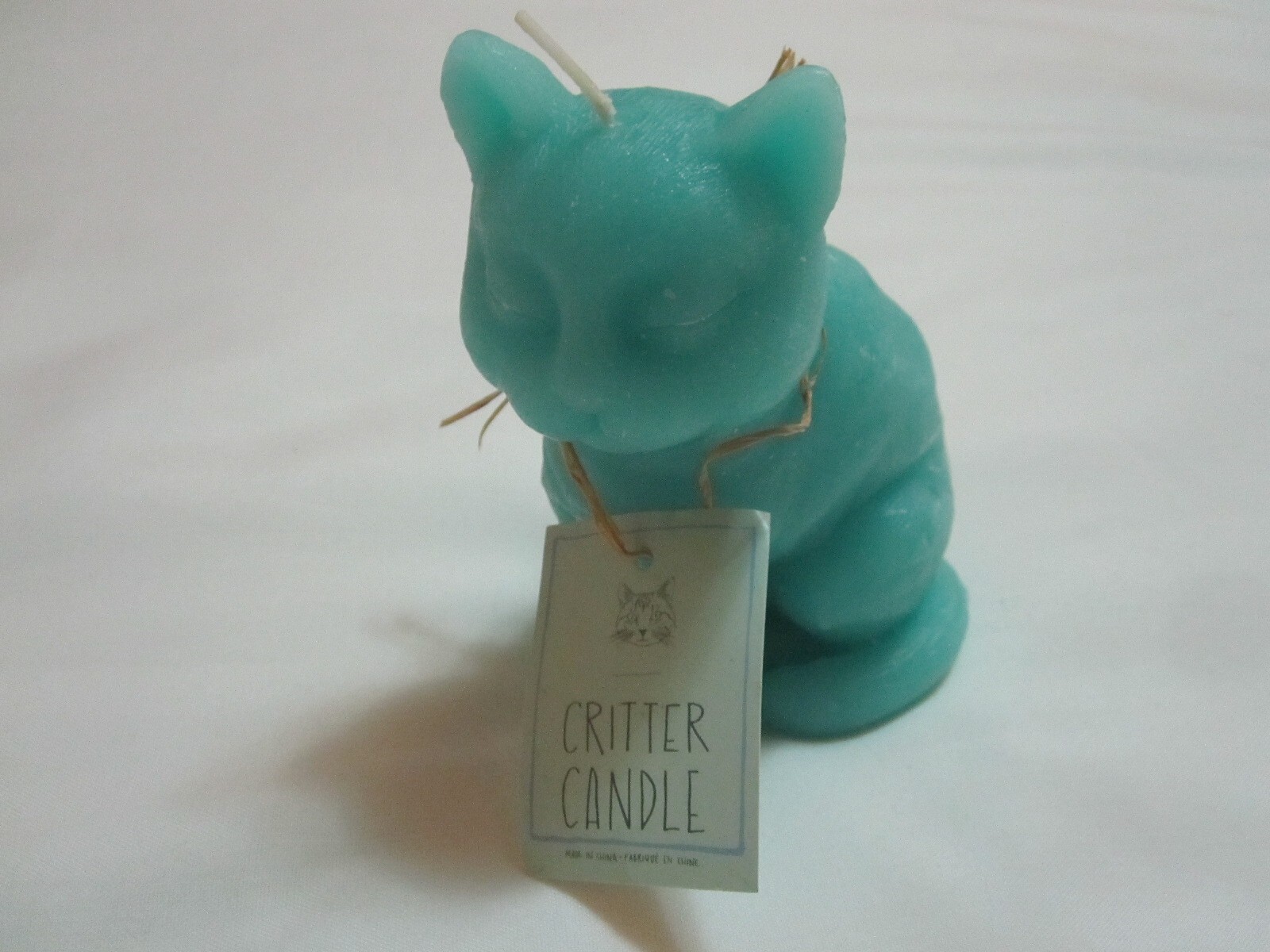 Urban Outfitters Exclusive: Critter Candle Turquoise Cat (6 in. tall | 12 oz.)