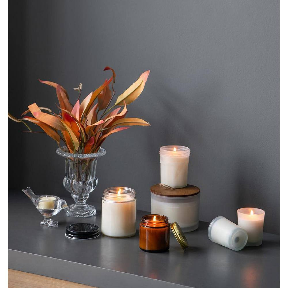 5.2 Oz. White Earl Grey Scented Soy Wax Candles – 28-Hours – (Set of 9)