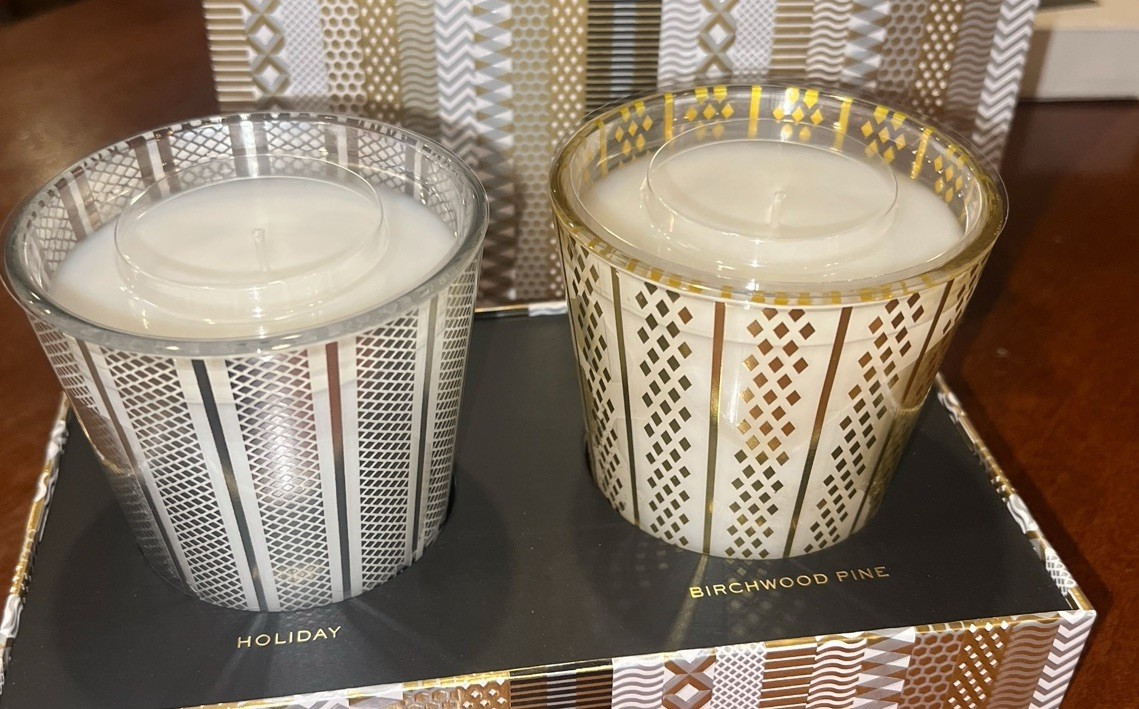 Nest New York Holiday Birchwood Pine Scented Candle Duo Box Set Of 2 8.1 Oz USA
