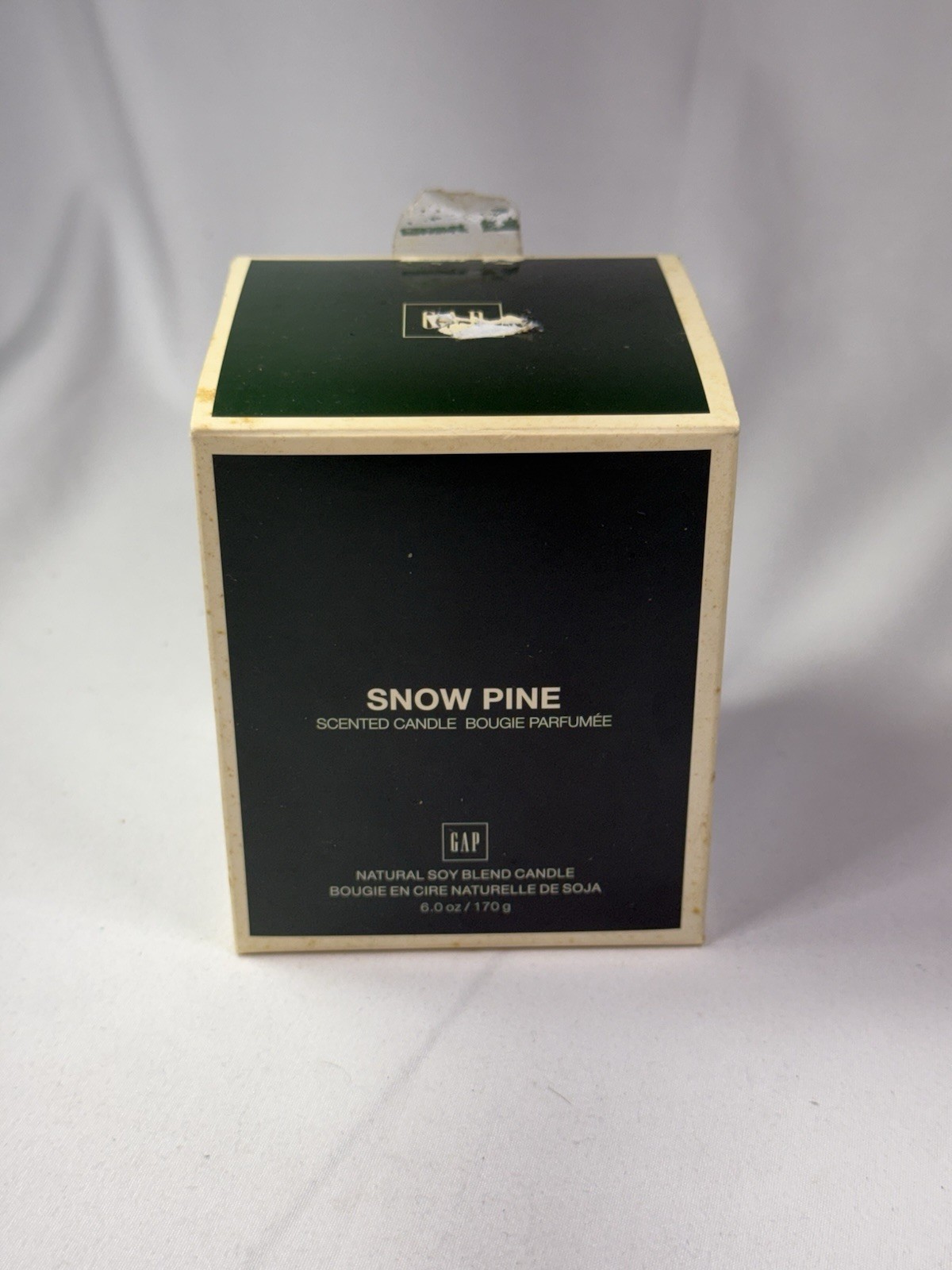 Gap Snow Pine Soy Candle 6oz Holiday Scented Bougie Parfumee Vintage Rare NEW