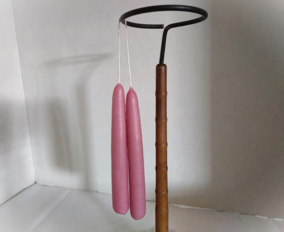 Hand-Dipped Taper Candle Pair ~ 6″ Chubby ~ 11 Colors ~ Scented & Unscented