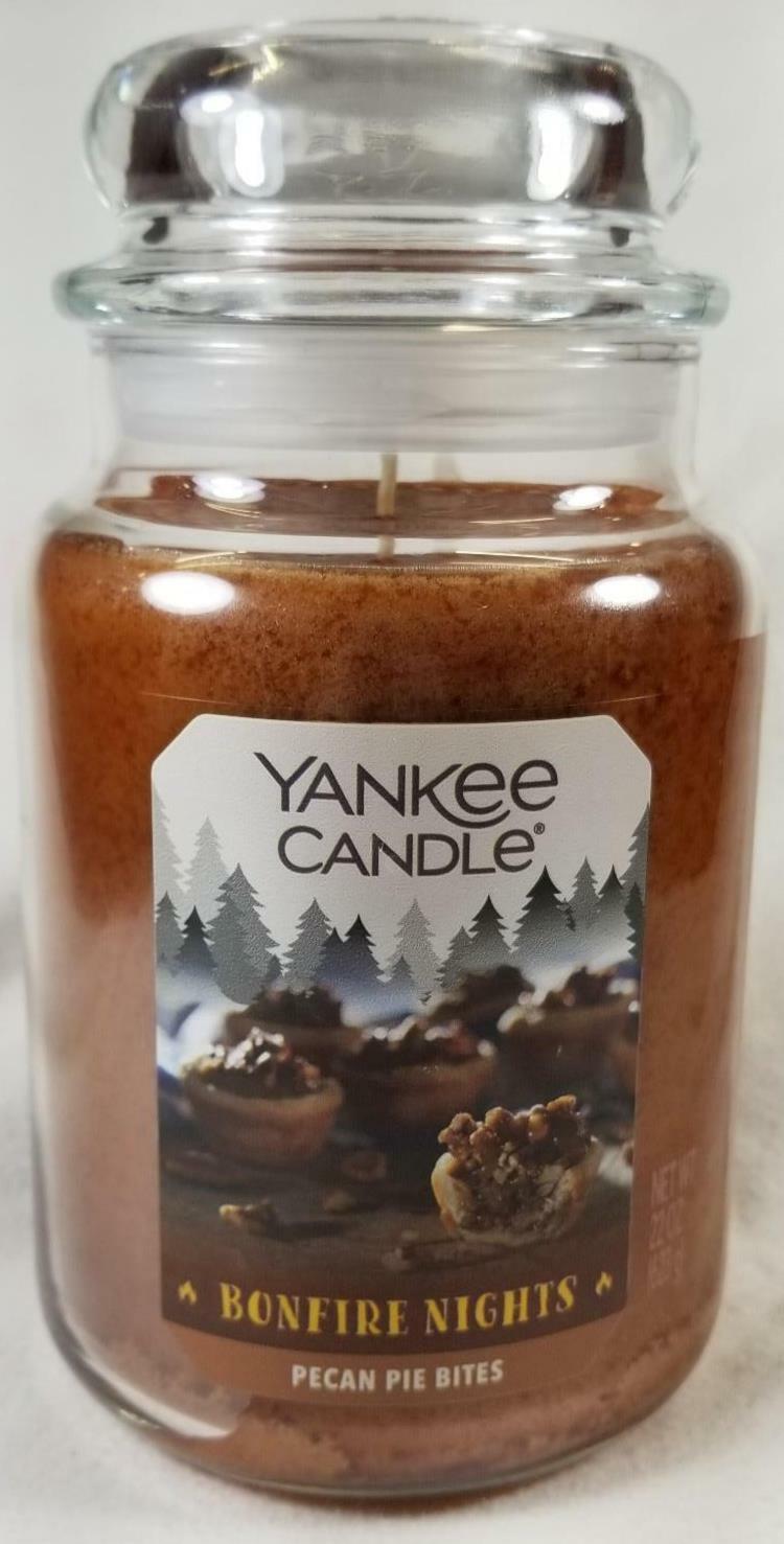Yankee Candle PECAN PIE BITES Large Jar 22 Oz Brown Housewarmer New Wax