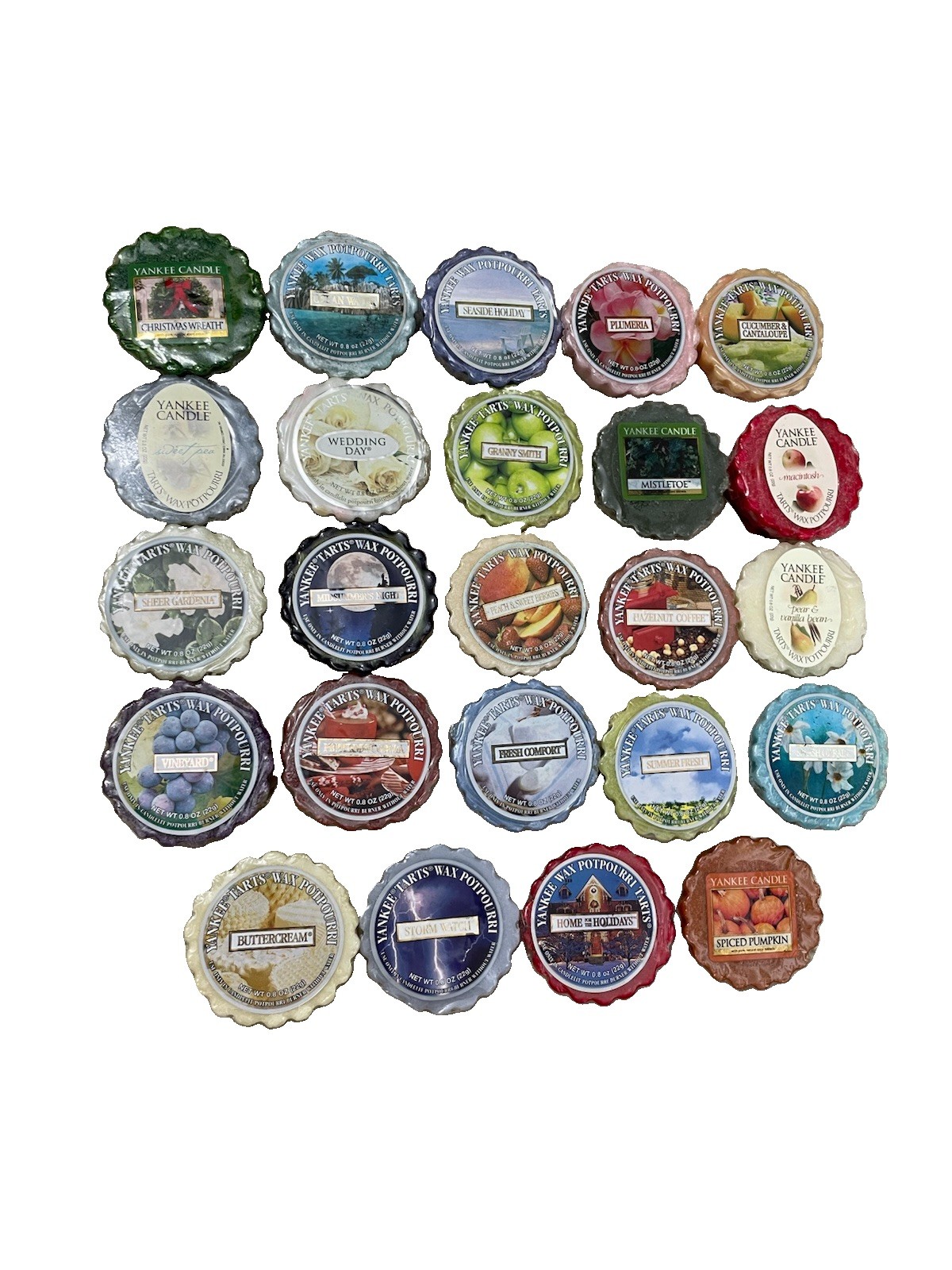 Assorted LOT OF 24 Yankee Candle Potpourri Tarts Candle Wax Melts – FREE SHIP!