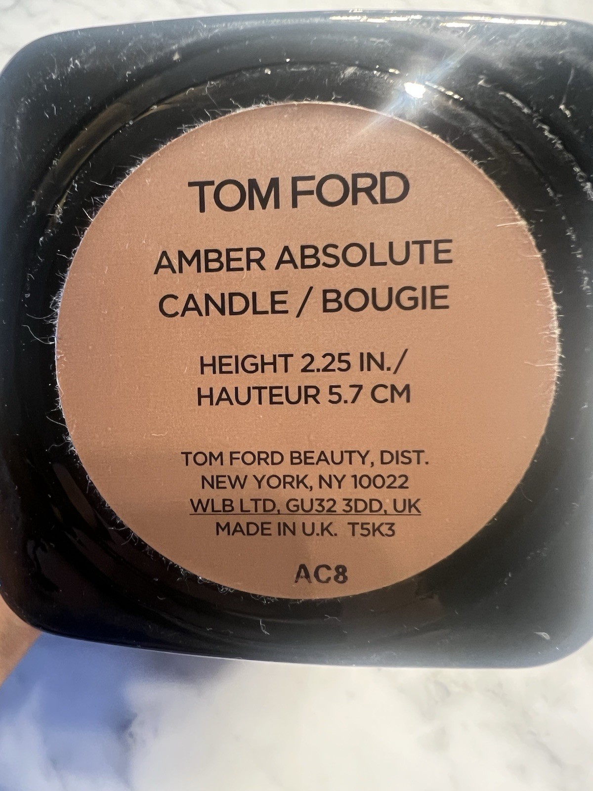 TOM FORD Amber Absolute Scented Single Wick Candle