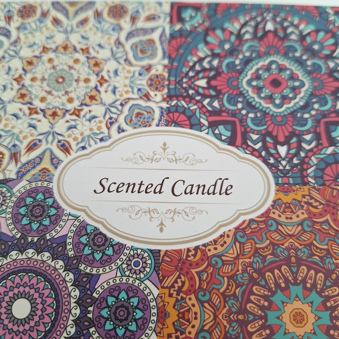 4-Pack Scented Soy Wax Candles in Decorative Mandala Tins Gift Set 4.4oz Each