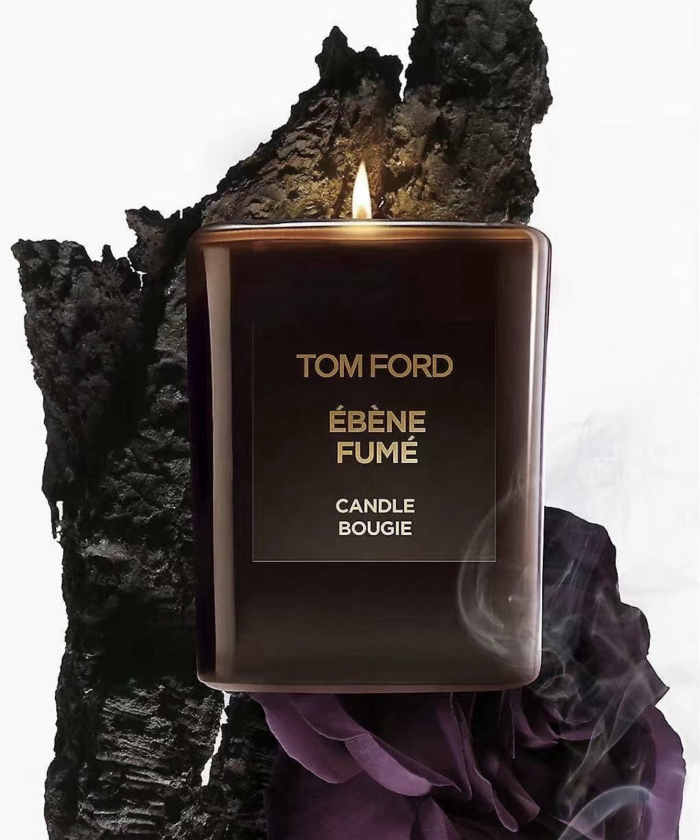 Tom Ford Ebene Fume Candle Bougie Height 2.25 In. / 5.7 cm in Sealed Box