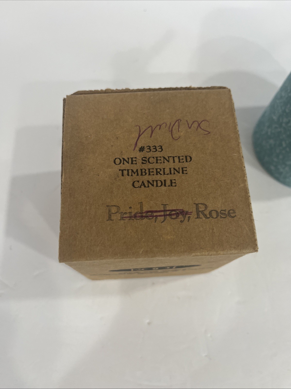 Root Candles 333 Scented Rose Timberline Pillar Candle , 3 x 3-Inch Light Blue
